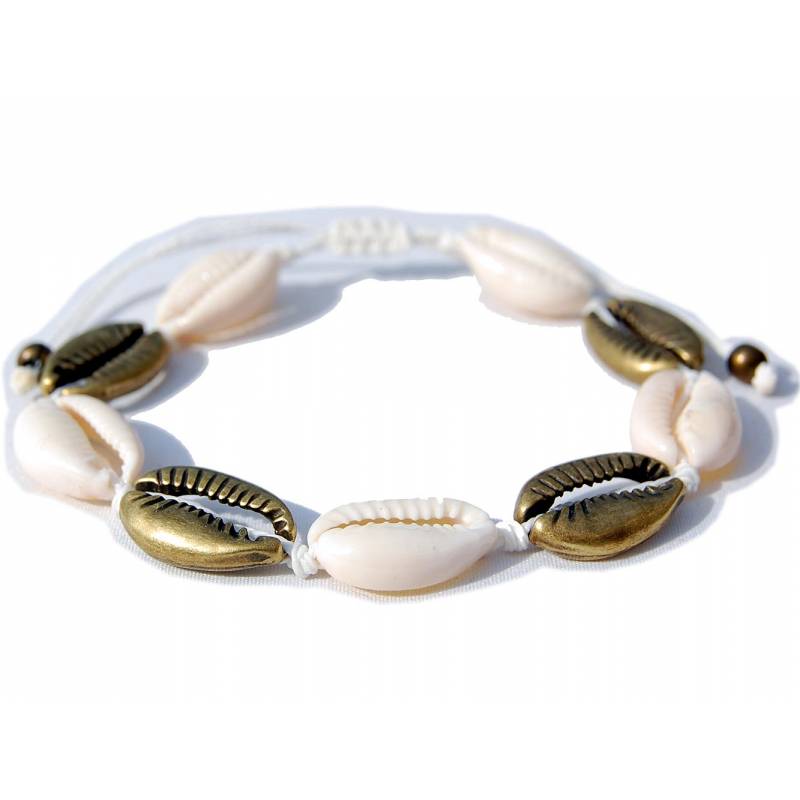 Seestern Sportswear Seestern Fußkette Modeschmuck aus Kauri Muscheln Surfer Shell Anklet /2008.br Fabrik Onlineshop