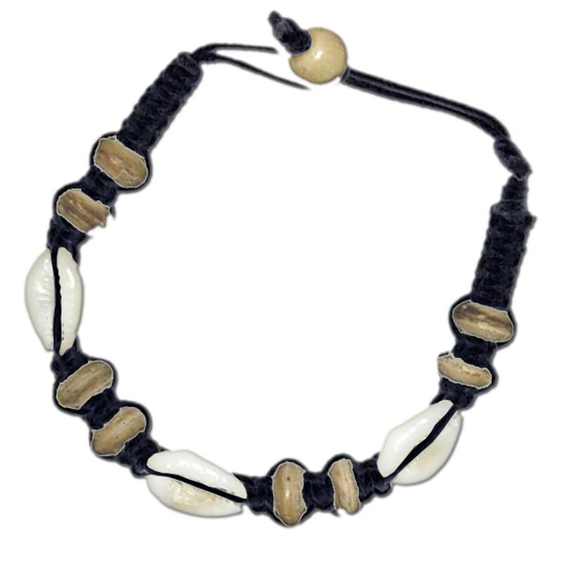 Seestern Sportswear SEESTERN Armband / Armbänder mit Kauri Muschel Design, Muschel Modeschmuck/002 Saisonschlussverkauf