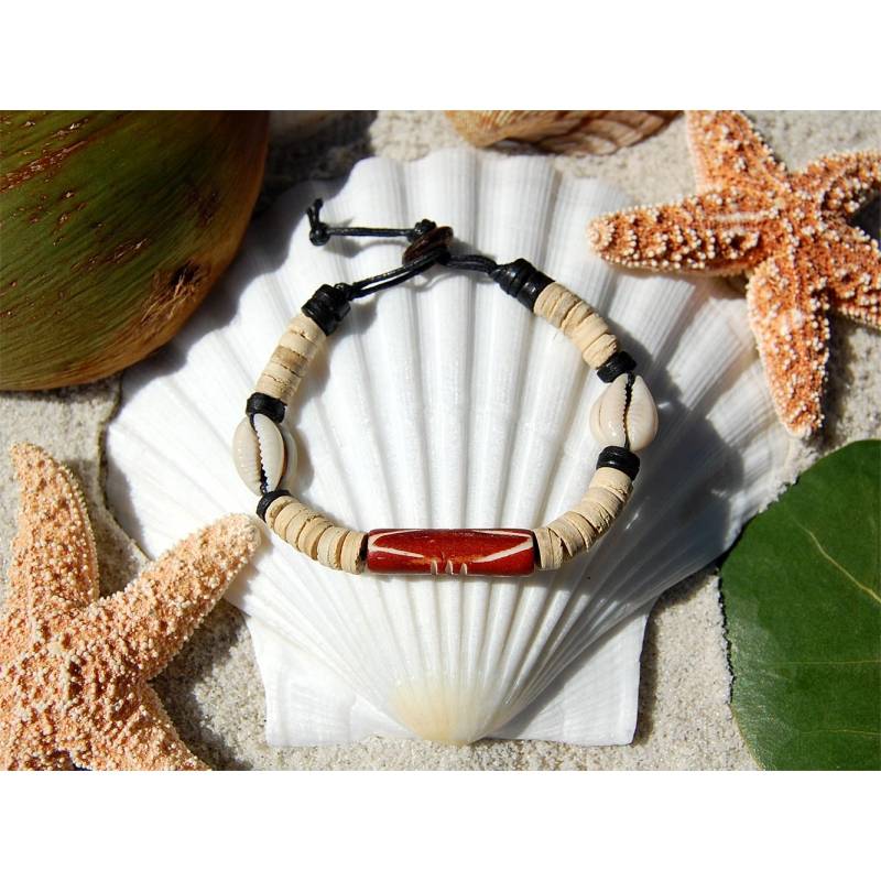 Seestern Sportswear SEESTERN Armband / Armbänder mit Kauri Muschel Design, Muschel Modeschmuck/005.bg Black Friday