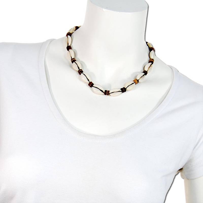 Seestern Sportswear Seestern Halskette Modeschmuck aus Kaurimuscheln & Kokosperlen /101 Auslauf
