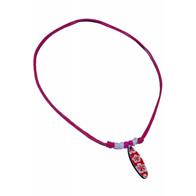 Seestern Sportswear Seestern Halskette Modeschmuck mit Surfboard Nylon Anhänger 2,5 cm variables Halsband /1588 Saisonschlussverkauf