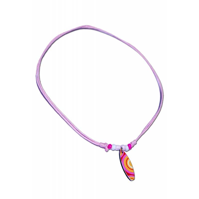 Seestern Sportswear Seestern Halskette Modeschmuck mit Surfboard Nylon Anhänger 2,5 cm variables Halsband /1589 Black Friday