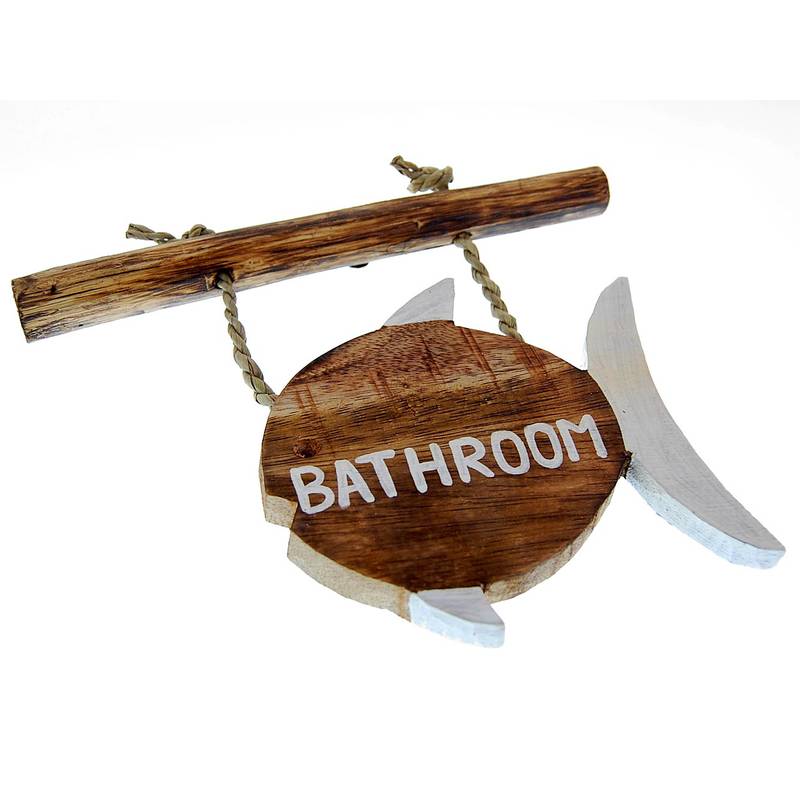 Seestern Sportswear Dekorations Holz Schild Bad Bathroom Badezimmer Hängeschild 26 x 15 cm /1982 Vierteljährliche Förderung