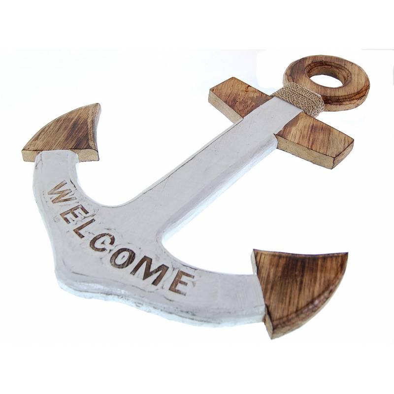 Seestern Sportswear Dekorations Holz Wand Schild Anker Willkommen 50 x 36 cm /1995 Bis zu 55% Rabatt