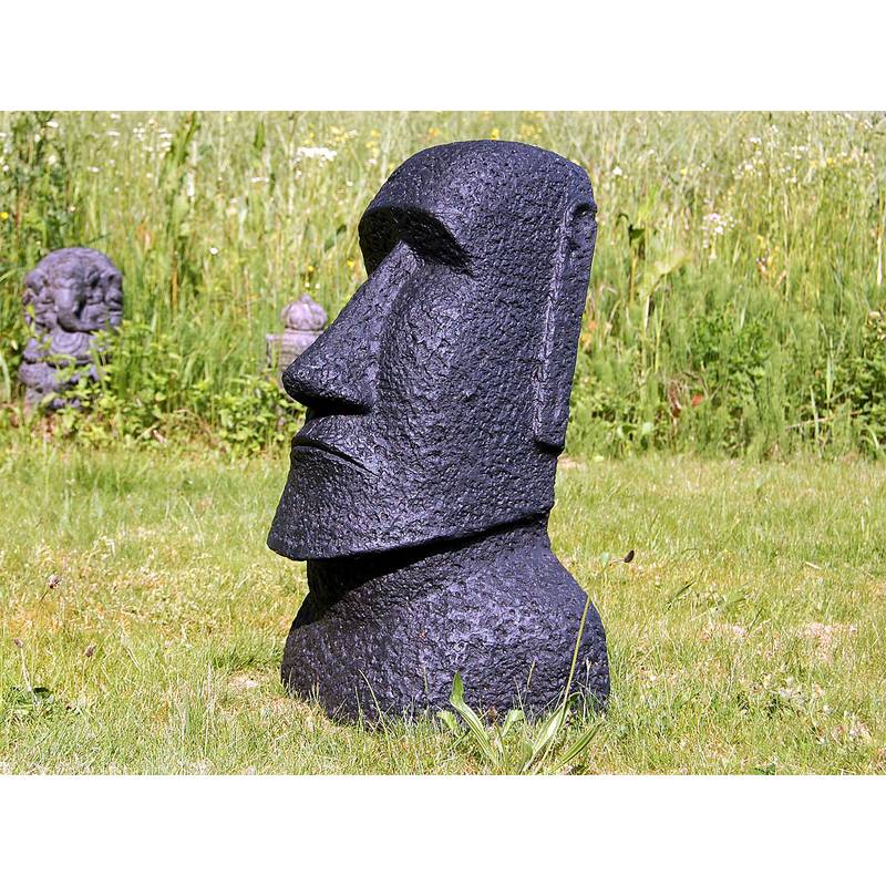 Seestern Sportswear Moai Osterinsel Garten Statue Figur Skulptur Höhe: 64 cm Poly/Steinguß f.innen & außen /1888 Schlussverkauf
