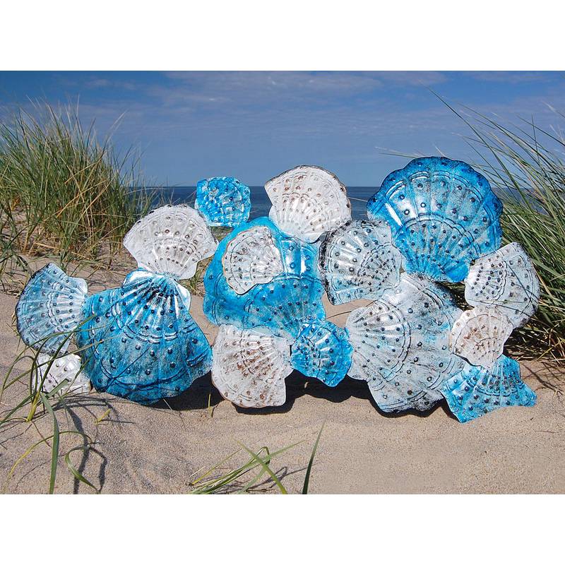 Seestern Sportswear SEESTERN Shell Muscheln Metall Wand Deko Verzierung Hänge Wand Dekoration 82cm /2304 Versandkostenfrei