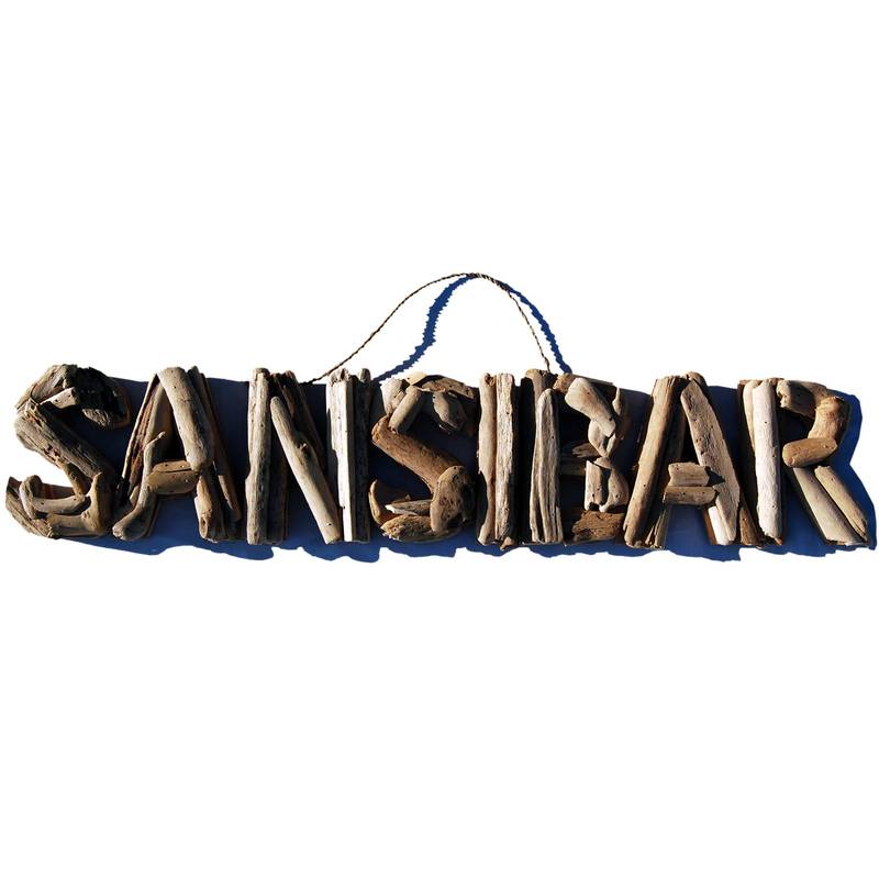 Seestern Sportswear SEESTERN Treibholz Deko m. SANSIBAR Motiv Wanddeko Driftwood Zansibar Schild Holzdeko /2346