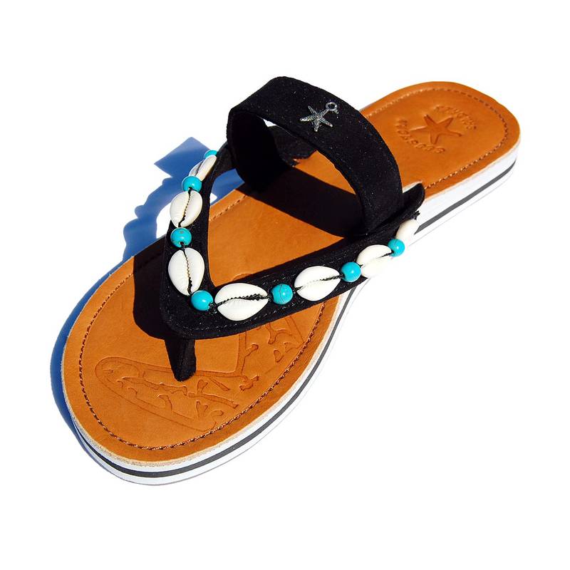 Seestern Sportswear SEESTERN Damen Leder Zehentrenner Zehensandale Zehensteg Sandalen in Gr.36-44 /2322 Begrenzt auf 3 Tage