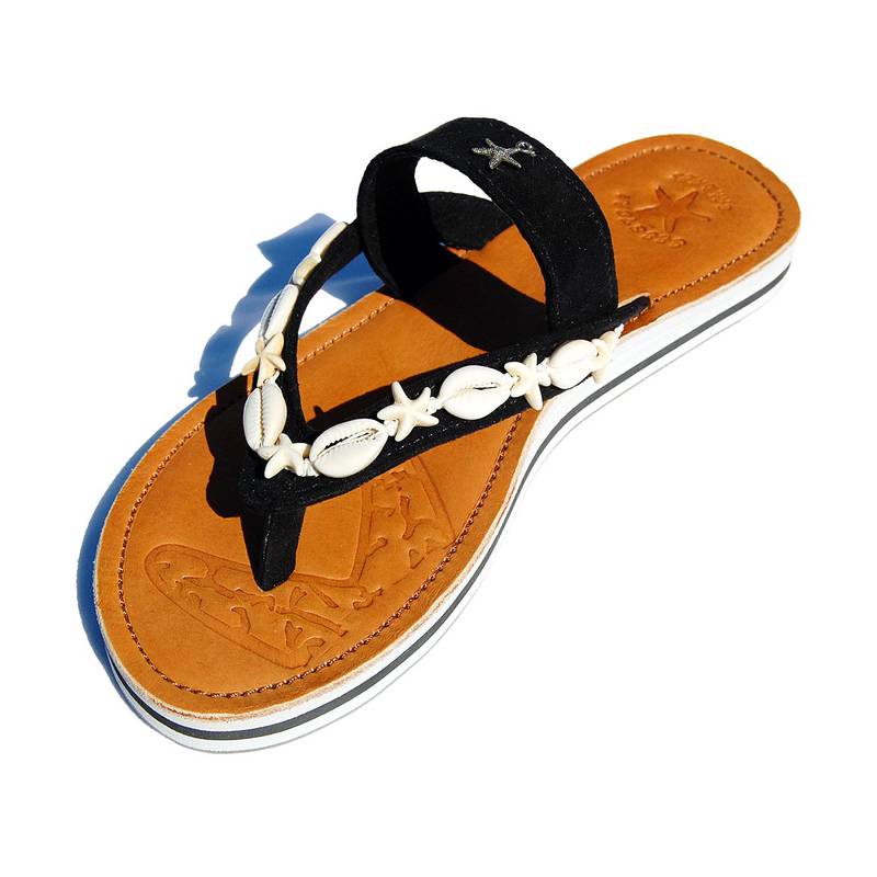 Seestern Sportswear SEESTERN Damen Leder Zehentrenner Zehensandale Zehensteg Sandalen in Gr.36-44 /2323 Speichern exportieren