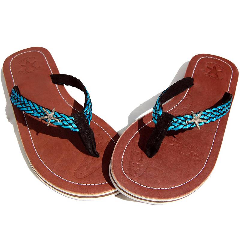 Seestern Sportswear SEESTERN Damen Leder Zehentrenner Zehensandale Zehensteg Sandalen in Größe 36-44 /2226 2025