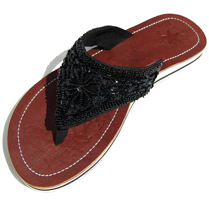 Seestern Sportswear SEESTERN Damen Leder Zehentrenner Zehensandale Zehensteg Sandalen in Größe 36-44 /2228 Online