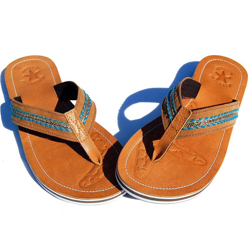 Seestern Sportswear SEESTERN Damen Leder Zehentrenner Zehensandale Zehensteg Sandalen in Größe 36-44 /2324 Auslauf