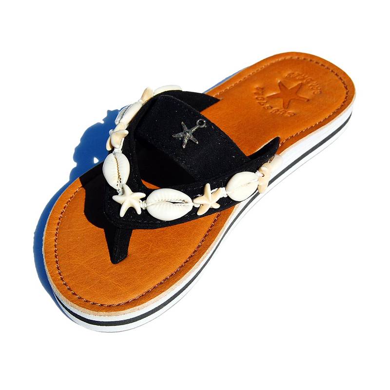 Seestern Sportswear SEESTERN Mädchen Leder Zehentrenner Zehensandale Zehensteg Sandalen in Gr.24-35 /2303 Preisnachlass