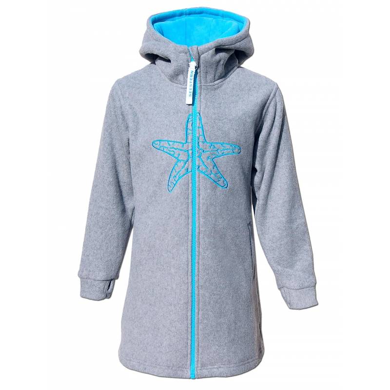 Seestern Sportswear SEESTERN Kinder Kapuzen Fleecejacke Fleecemantel Fleece Sweatjacke 116-164 /2106.gy Neuheiten