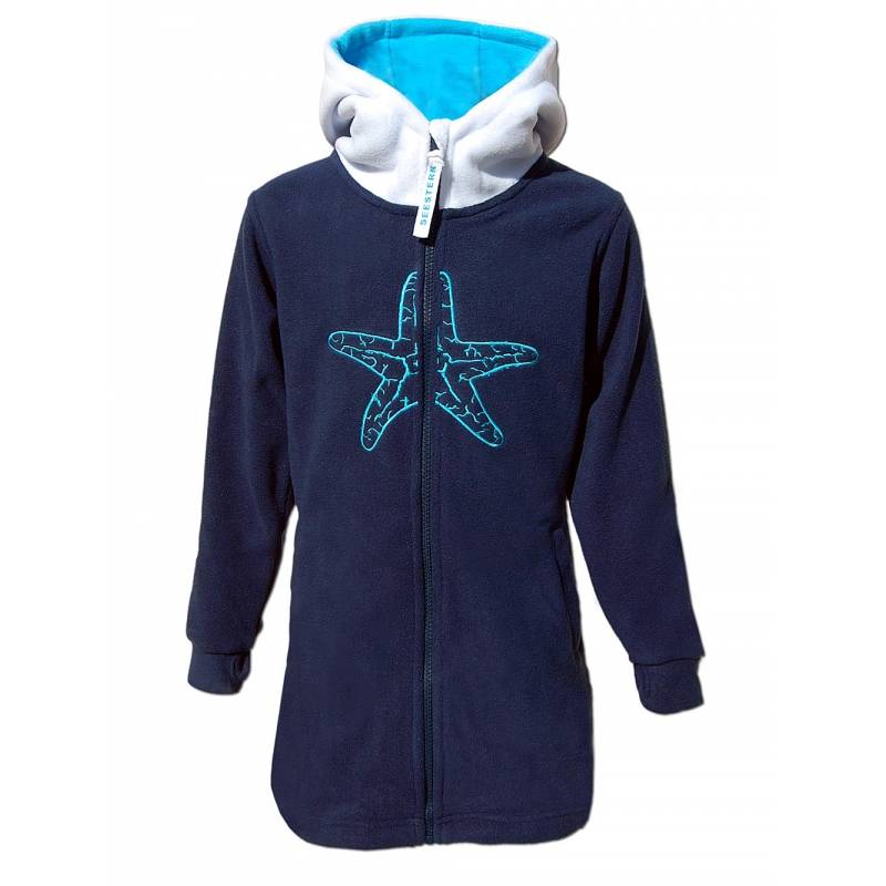 Seestern Sportswear SEESTERN Kinder Kapuzen Fleecejacke Fleecemantel Fleece Sweatjacke 116-164 /2106.nv_wt_lb Saisonale Angebote