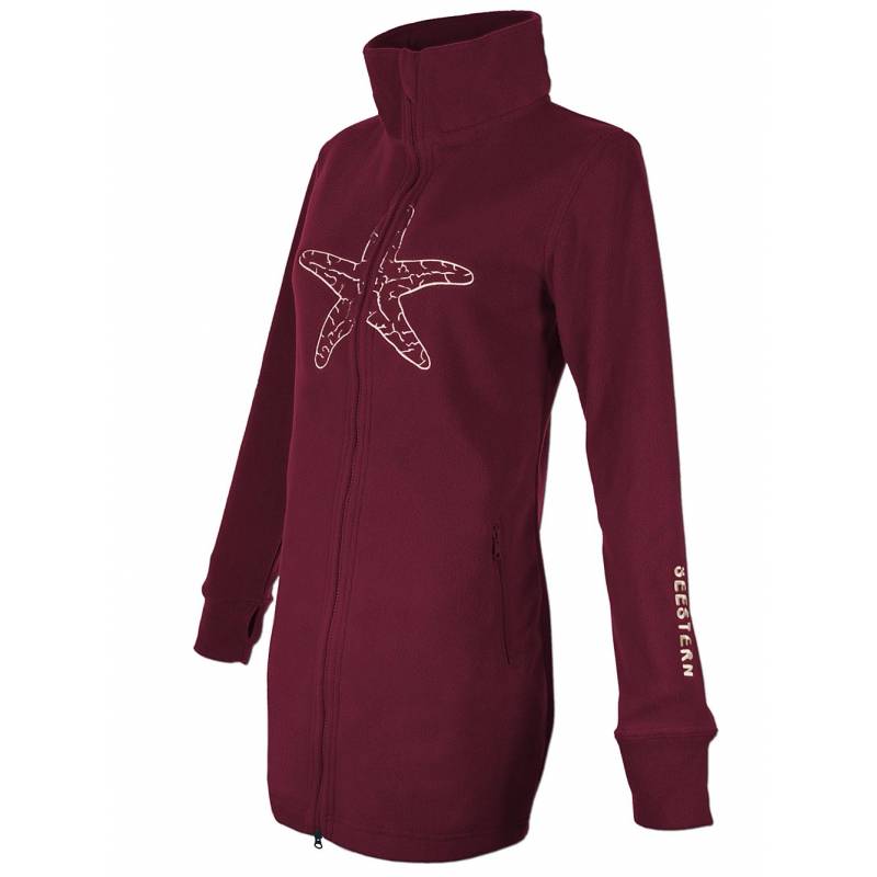 Seestern Sportswear SEESTERN Damen Fleecejacke mit Stehkragen 2WegeZipper Fleecemantel Fleece XS-4XL /1628 VIP-Rabatte