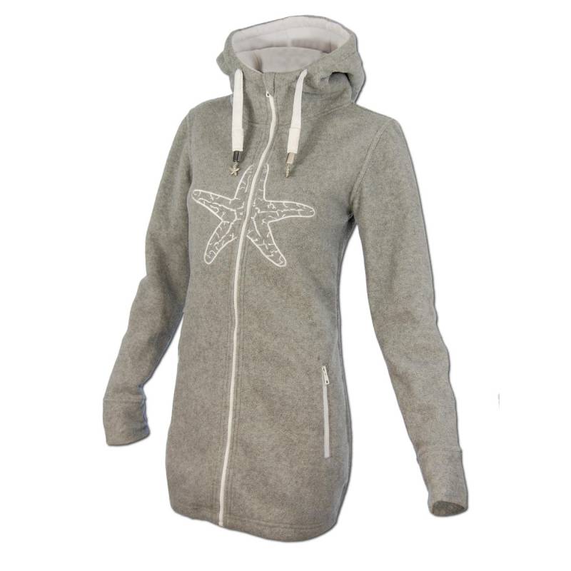 Seestern Sportswear SEESTERN Damen Kapuzen Fleecejacke 2WegeZipper Fleecemantel Fleece Sweatj.XS-4XL /1426 Tiefpreis