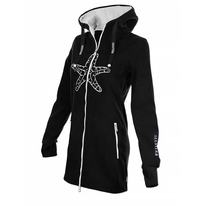 Seestern Sportswear SEESTERN Damen Kapuzen Fleecejacke 2WegeZipper Fleecemantel Fleece Sweatj.XS-4XL /1726 Wochenangebot