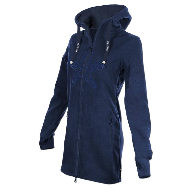 Seestern Sportswear SEESTERN Damen Kapuzen Fleecejacke 2WegeZipper Fleecemantel Fleece Sweatj.XS-4XL /2126.nv_nv Letzte 2 Tage