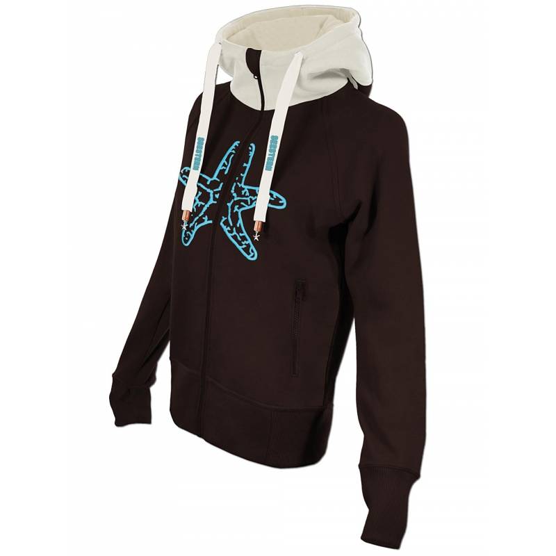 Seestern Sportswear SEESTERN Damen Kapuzen Sweat Shirt Jacke Pullover Zip Hoody Sweater Gr.XS-XXL /1422-1622 Vierteljährliche Förderung