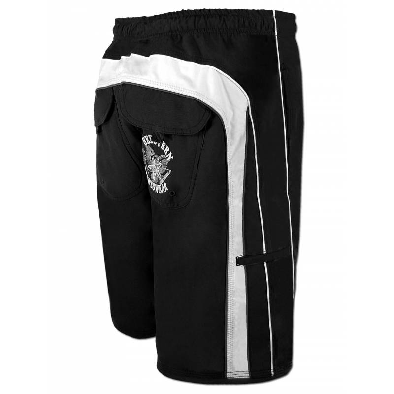 Seestern Sportswear SEESTERN Herren Boardshorts Badeshorts mit Gummizug hinten& Eingrifftaschen XS-3XL /1744 Begrenztes Angebot