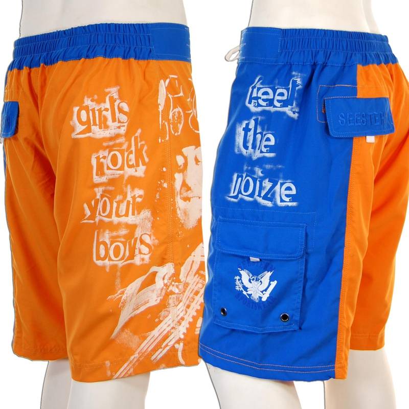 Seestern Sportswear SEESTERN Noddy Holder Memorial Boardshorts Badeshorts Slade Feel The Noize XXS-3XL /1547 Exklusivangebot