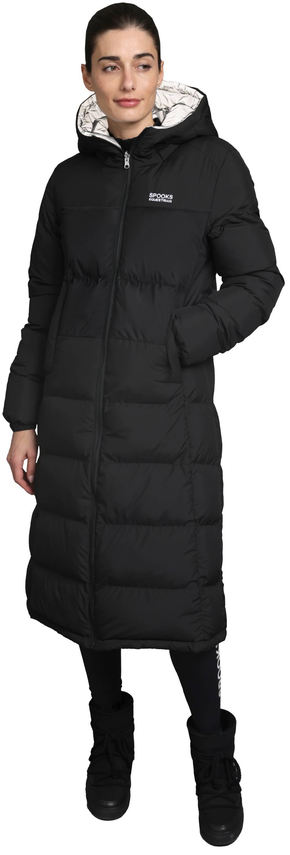 Spooks Lanah Reversible Long Coat Reflective Saisonschlussverkauf