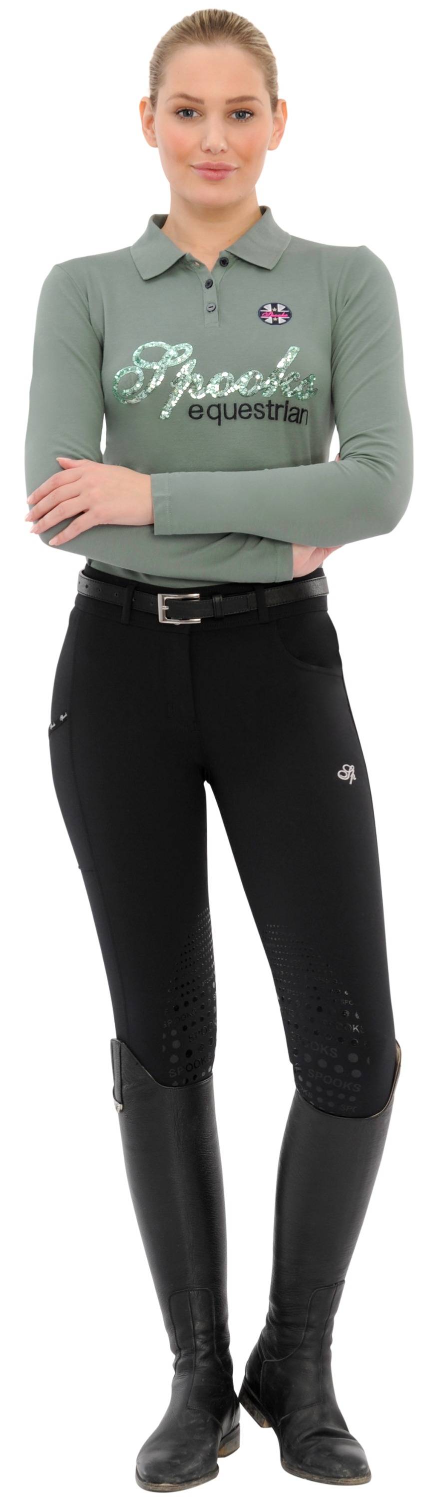 Spooks Roxie Sequin Polo Longsleeve Limitierter Zeitrabatt