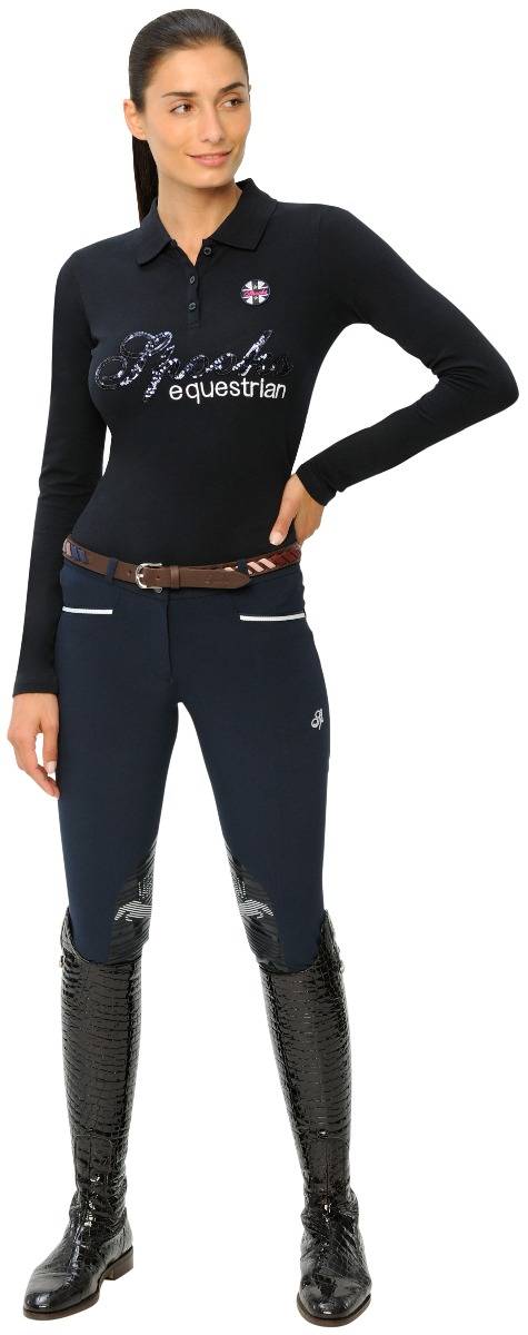 Spooks Roxie Sequin Polo Longsleeve Jubiläumsangebot