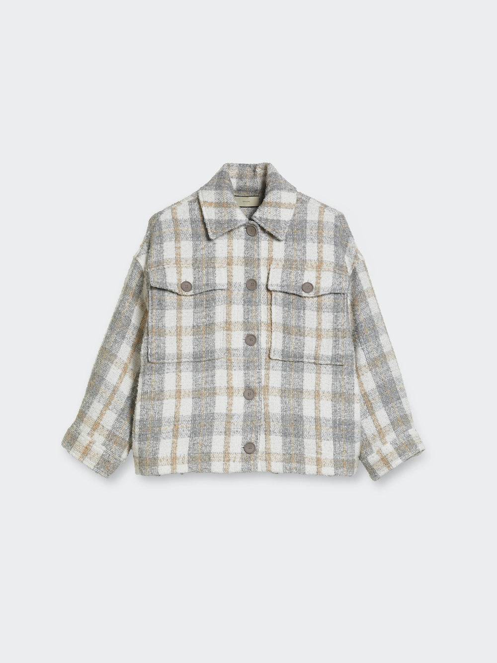 Spoon Golf Oversized Bouclé Check Jacket Kostenloser Versand