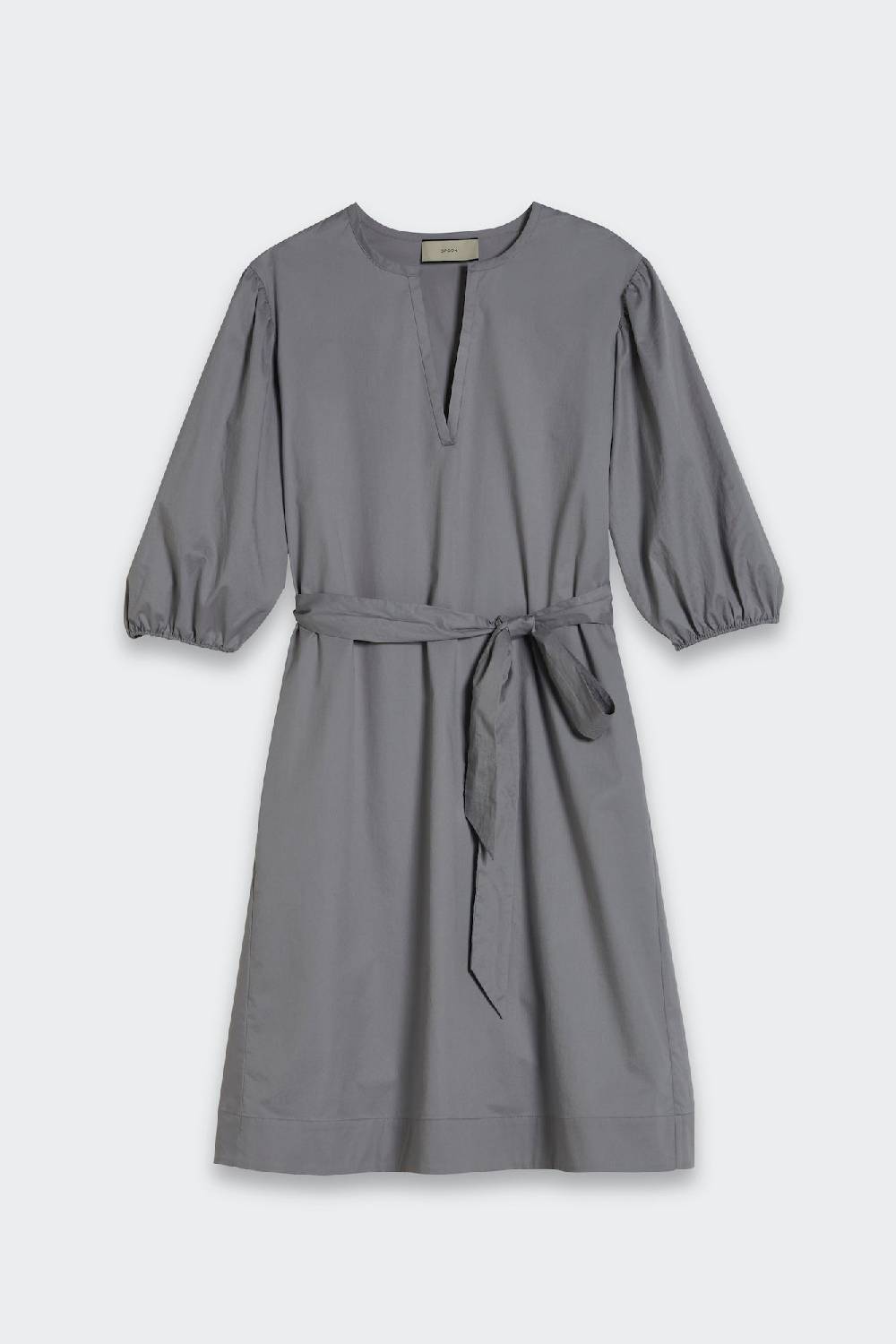Spoon Golf Gathered Sleeves Poplin Dress Räumungsverkauf