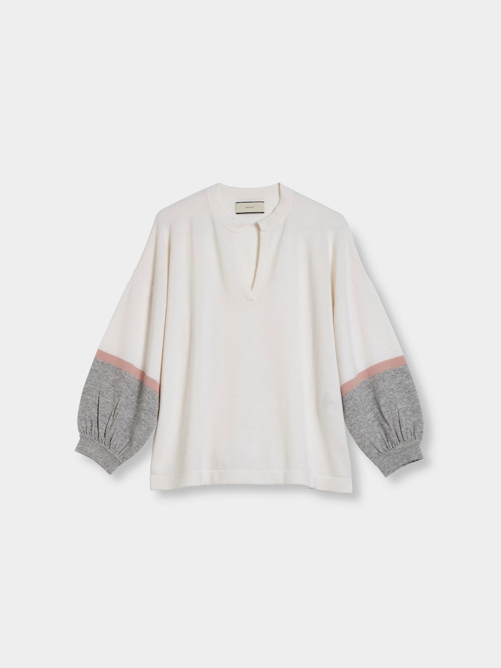Spoon Golf Contrast Sleeves Wool- Cashmere Sweater JETZT KAUFEN