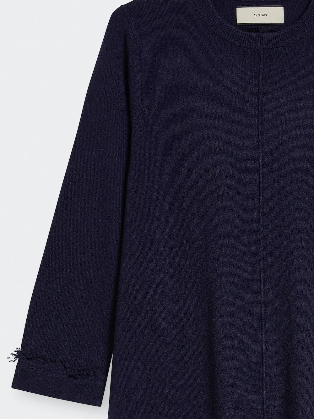Spoon Golf Fringes Wool- Cashmere Dress Neueste Stile