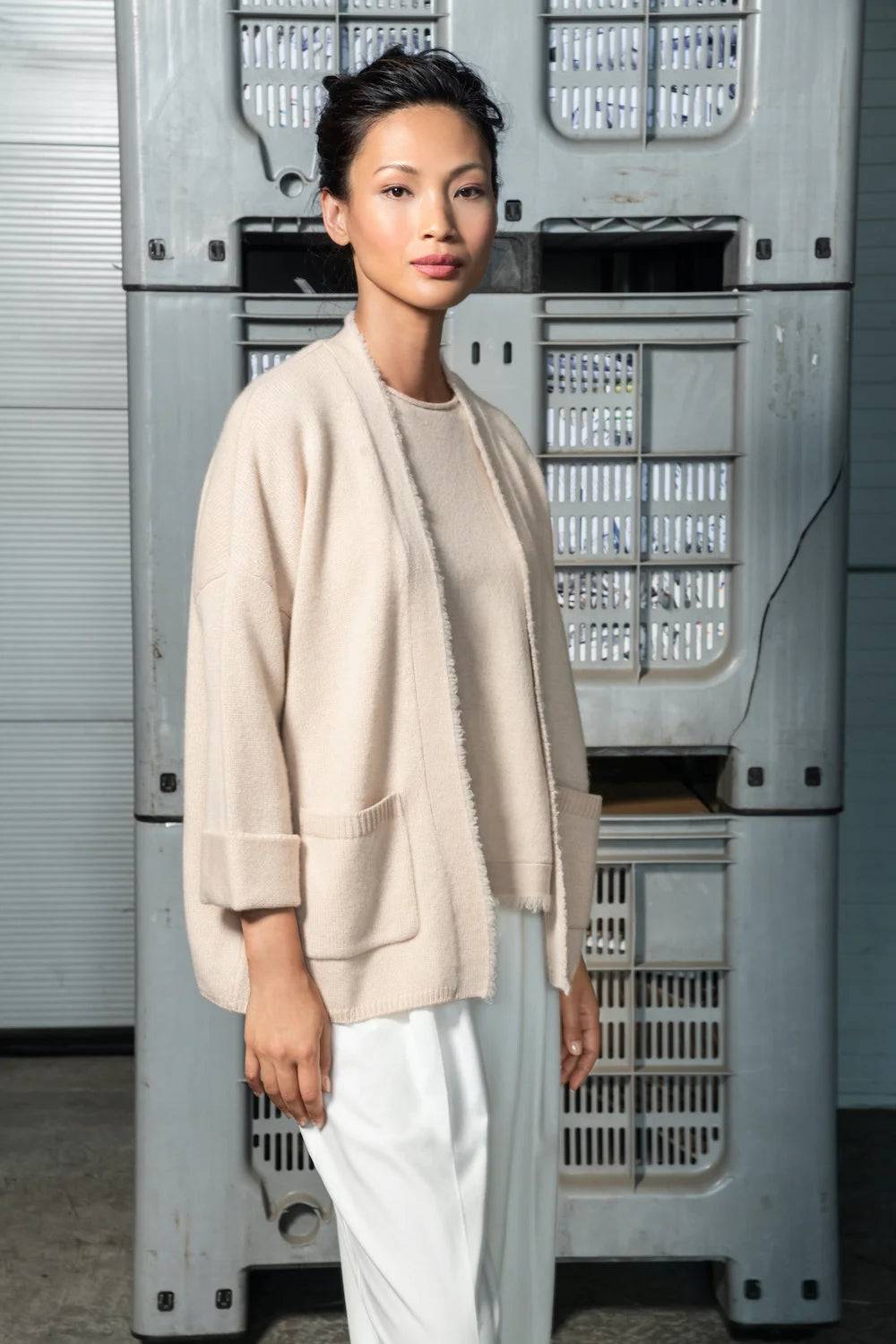 Spoon Golf Fringe Cashmere Cardigan Vierteljährliche Förderung