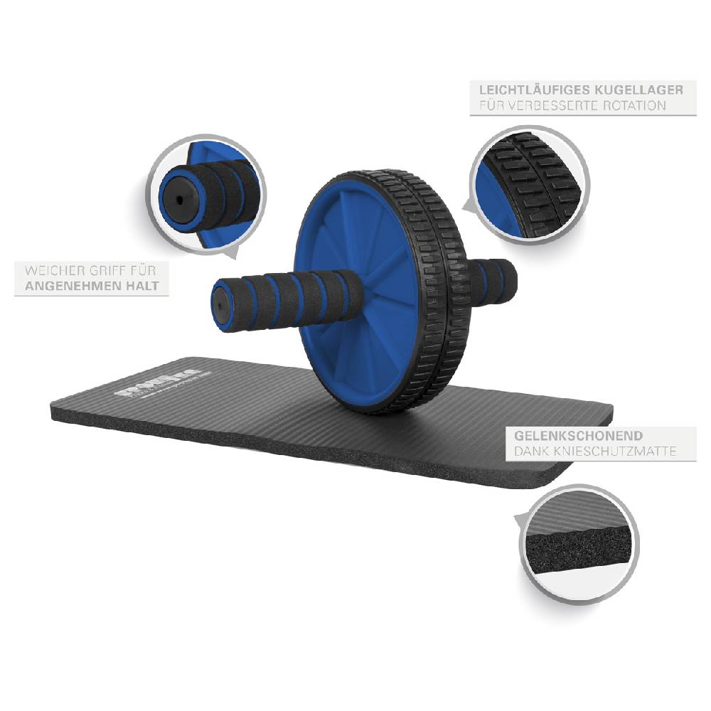 Sport Tec Sport-Tec Bauchtrainer Ab Wheel inkl. Kniematte Im Verkauf