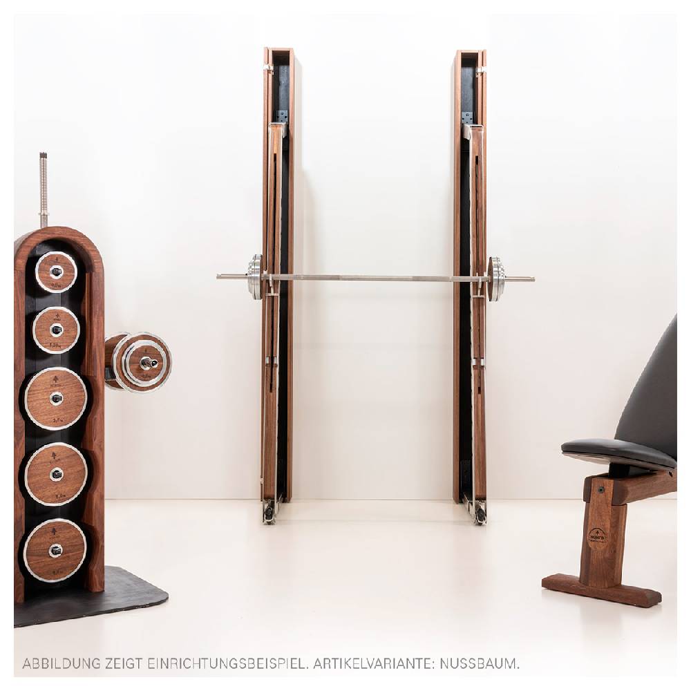Sport Tec NOHRD SquatRack ausklappbare Hantelablage Eiche Club-Sport Riesige Ersparnisse