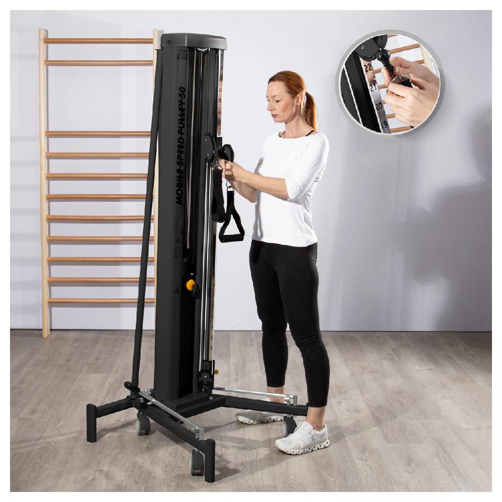Sport Tec Lojer Doppelzugapparat Mobile Speed Pulley 50, fahrbar Clearance-Verkauf