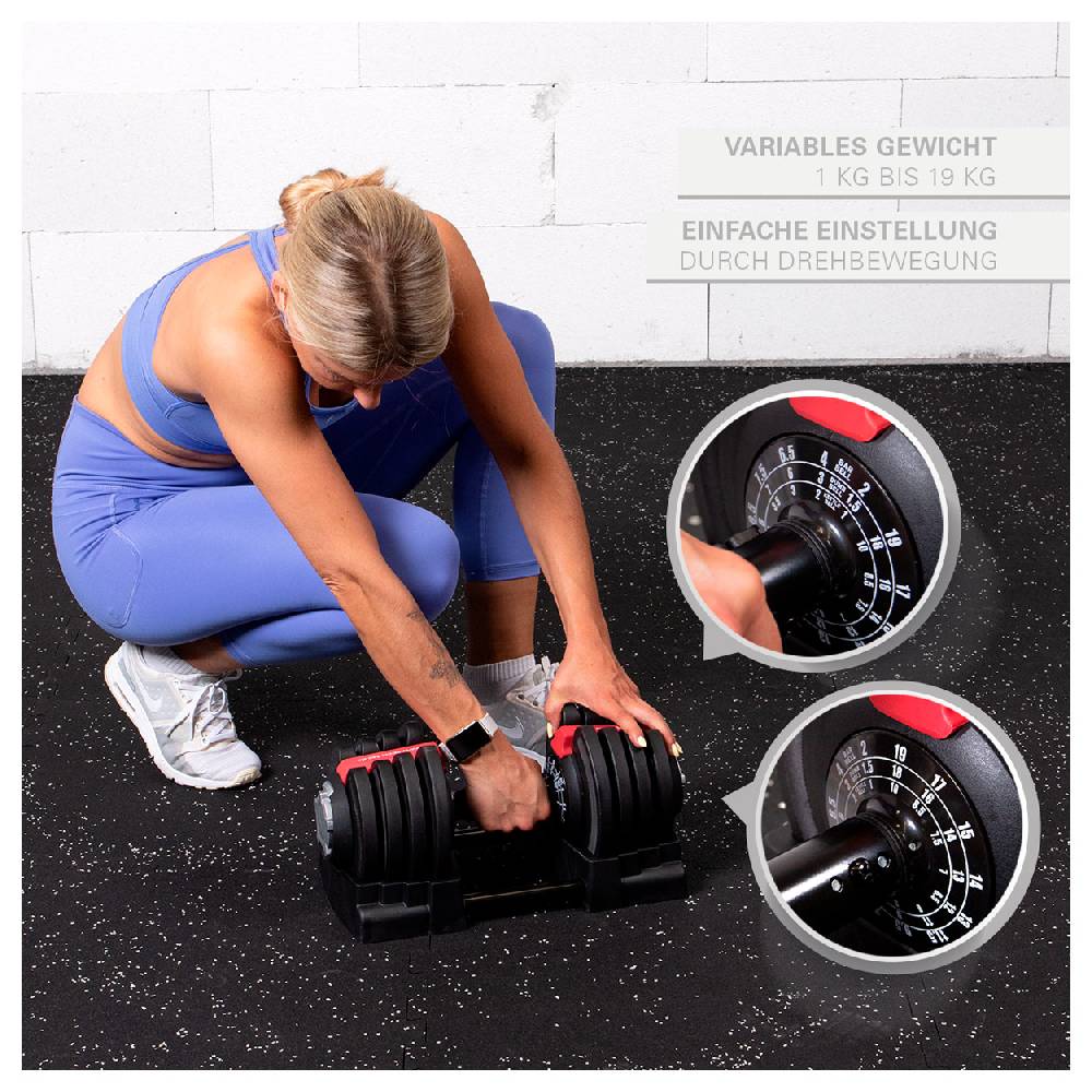 Sport Tec Sport-Tec 3-in-1 Multi Hantel-Set 1-19 kg Schlussverkauf
