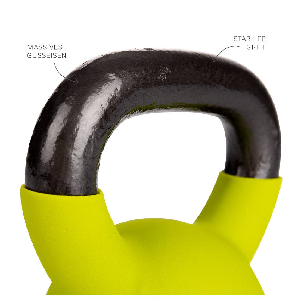 Sport Tec Kettlebell, 8 kg, grün Kostenloser Versand