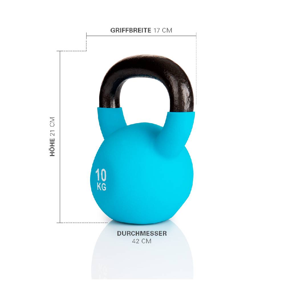 Sport Tec Kettlebell, 10 kg, hellblau Limitierter Zeitrabatt