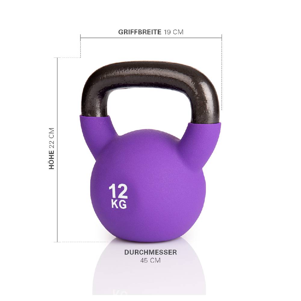 Sport Tec Kettlebell, 12 kg, lila Fabrik Onlineshop