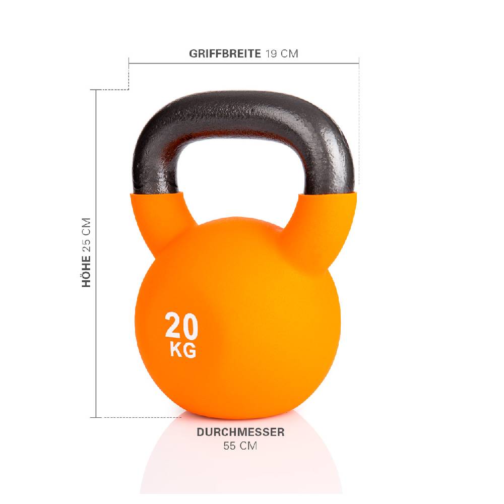 Sport Tec Kettlebell, 20 kg, orange Sonderangebot