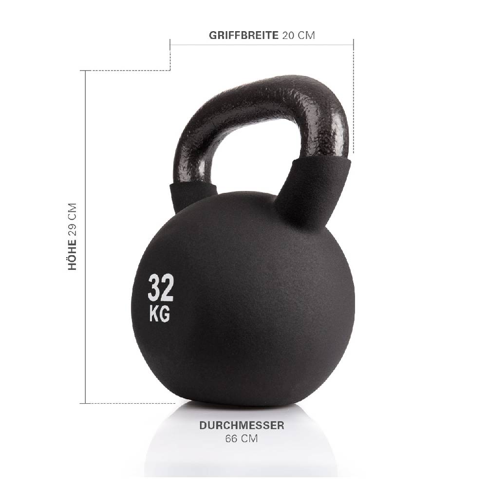 Sport Tec Kettlebell, 32 kg, schwarz Versandkostenfrei