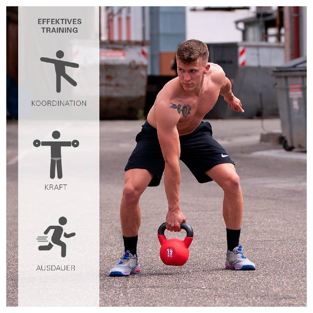 Sport Tec Sport-Tec Kettlebell-Set 9-tlg., 4-32 kg inkl. Ablage Flash Sale