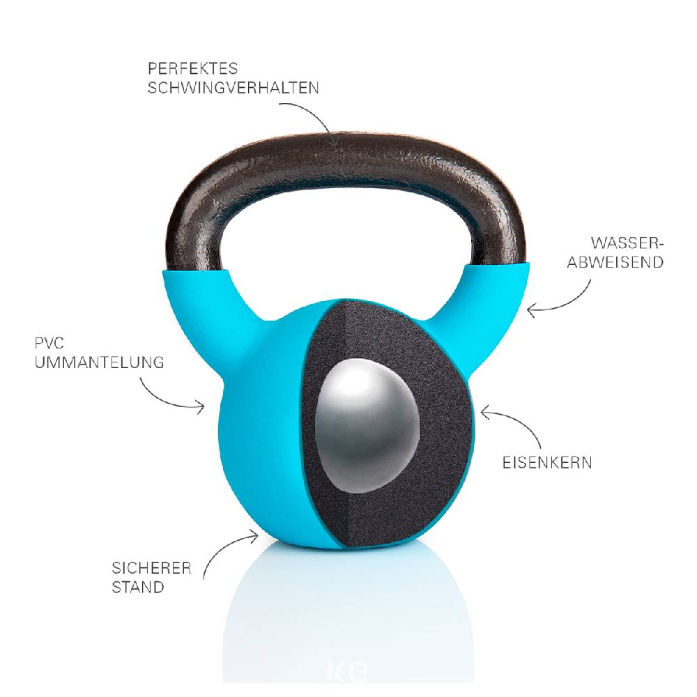 Sport Tec Sport-Tec Kettlebell-Set 9-tlg., 4-24 kg inkl. Ablage Online Shopping