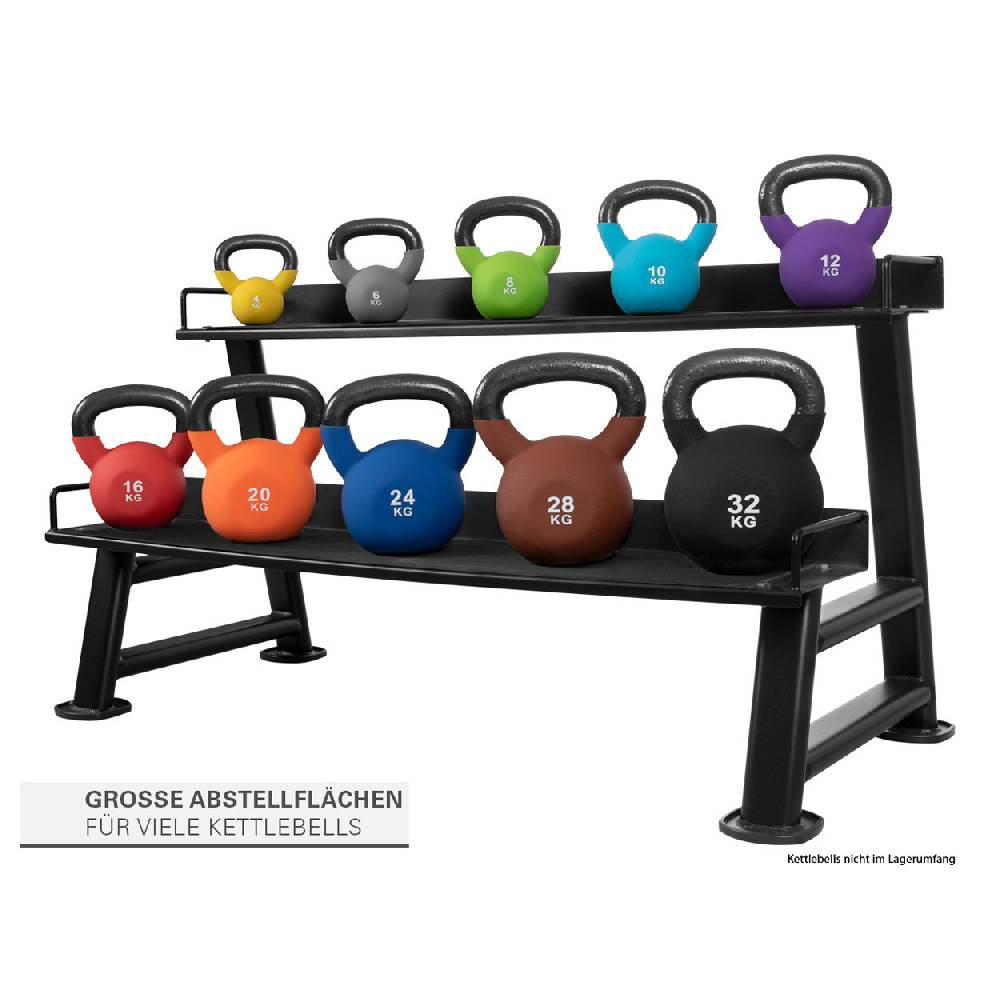 Sport Tec Kettlebell-Ständer mit 2 Ablagen, LxBxH 139x63x74 cm Preisnachlass