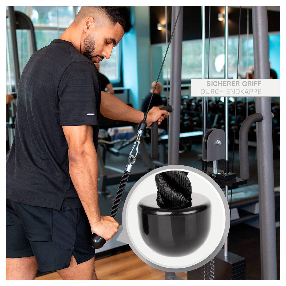 Sport Tec Trizepsseil einfach, schwarz, 40 cm Riesige Rabatte