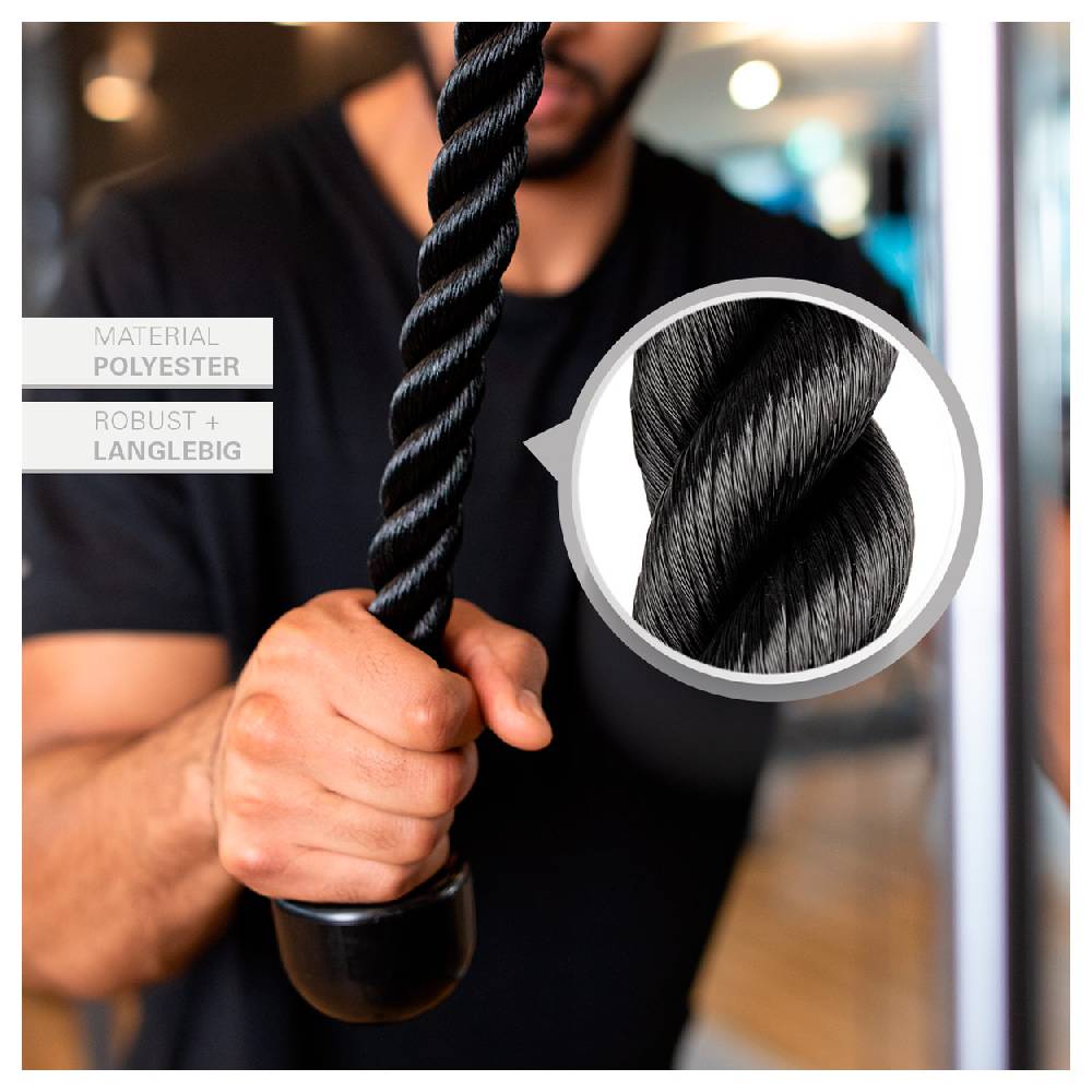 Sport Tec Trizepsseil einfach, schwarz, 40 cm Riesige Rabatte
