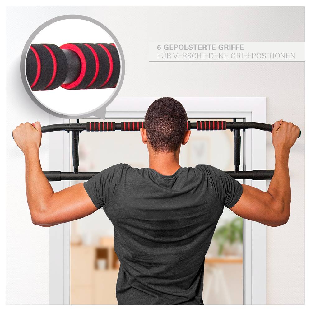 Sport Tec Sport-Tec Türreck Klimmzugstange klappbar, 117x28 cm, inkl. 2 Power Ropes + 2 Karabinerhaken Großer Ausverkauf