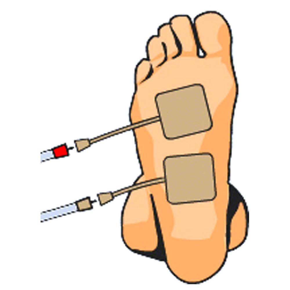 Sport Tec Compex Elektroden Wire, 5x5 cm, 4 Stück 50% Rabatt mit kostenlosem Versand
